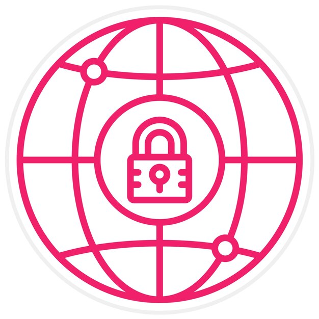 Security Network Icon Style