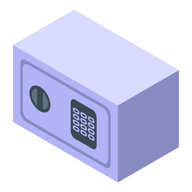 Security safe icon Isometric of security safe vector icon for web design isolated on white background