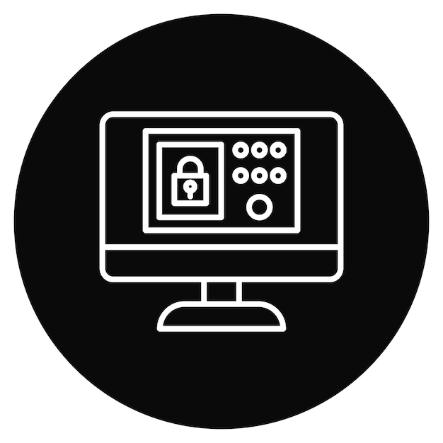 Security System icon vector image Can be used for Coding and Development