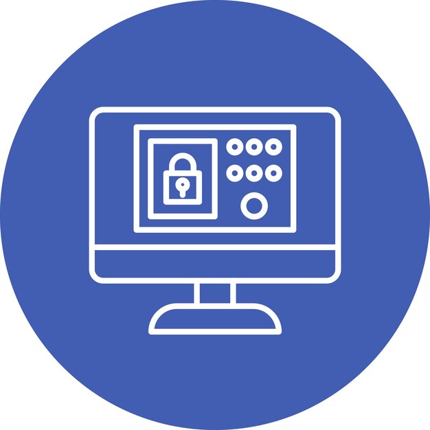 Security System icon vector image Can be used for Coding and Development