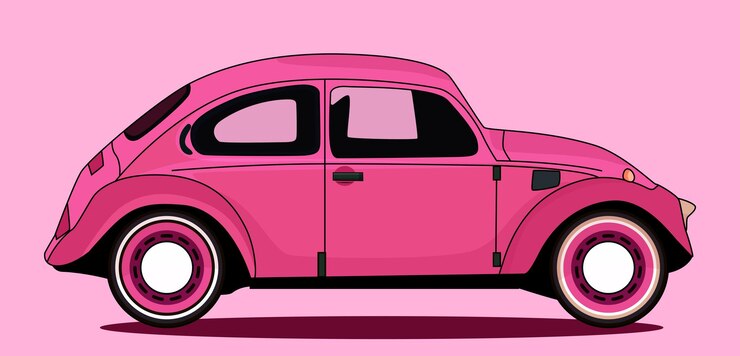 sedan car art Side View vector template