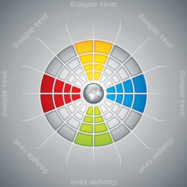 Segmented presentation template