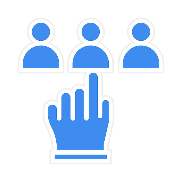 Selection icon vector image Can be used for Human Resource