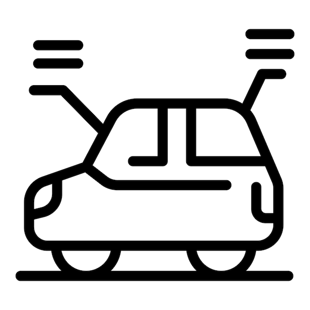 self driving car using sensor signals for navigation on road