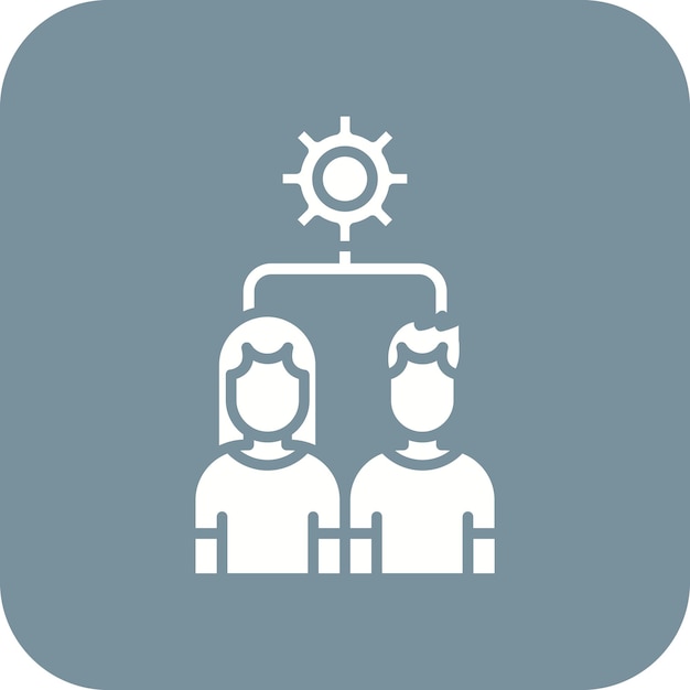 self organizing team icon vector image can be used for agile
