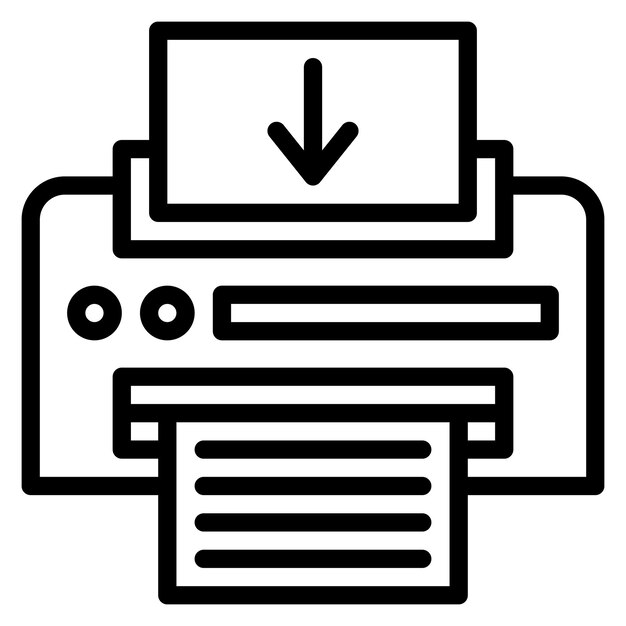 send to printer icon vector image can be used for printing