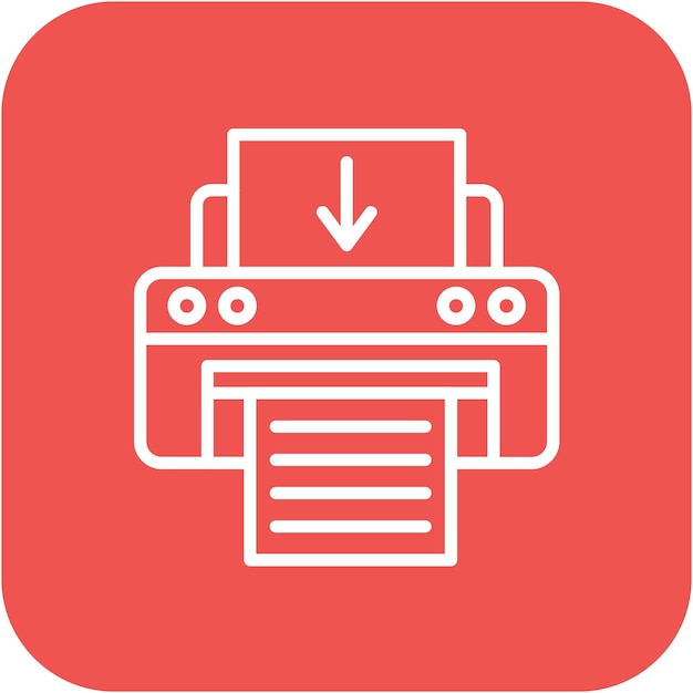 send to printer vector icon can be used for printing iconset