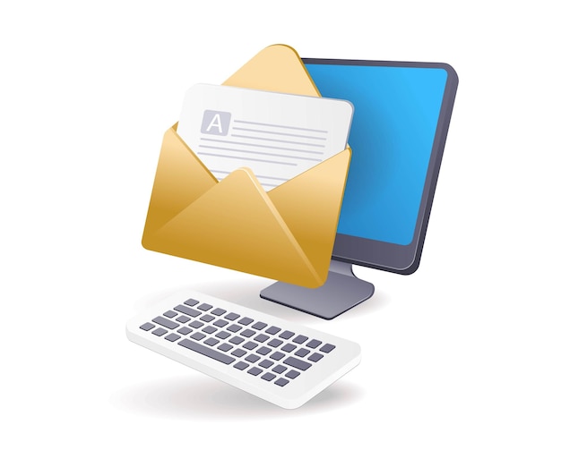 Sending computer email data