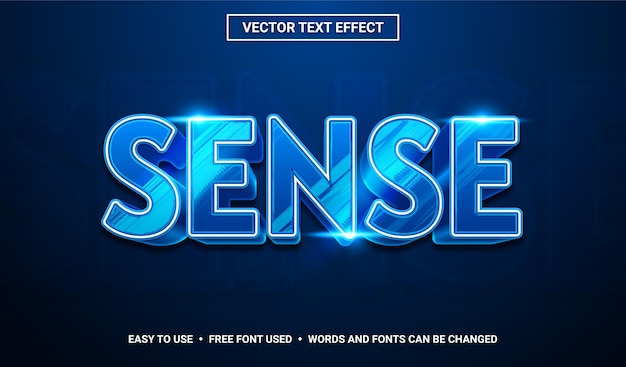 Sense Editable Vector Text Effect