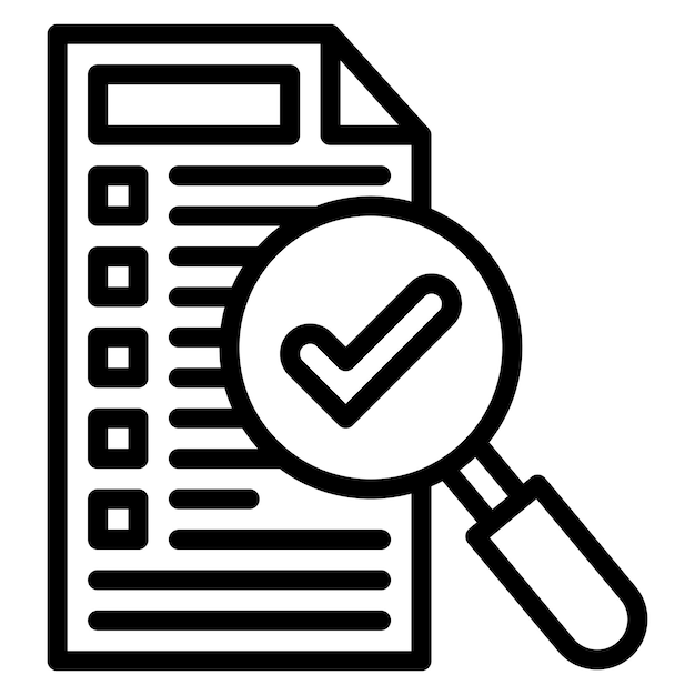 Seo Checklist vector icon illustration of Marketing iconset