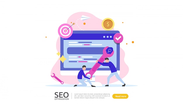 SEO Søgemaskineoptimering koncept