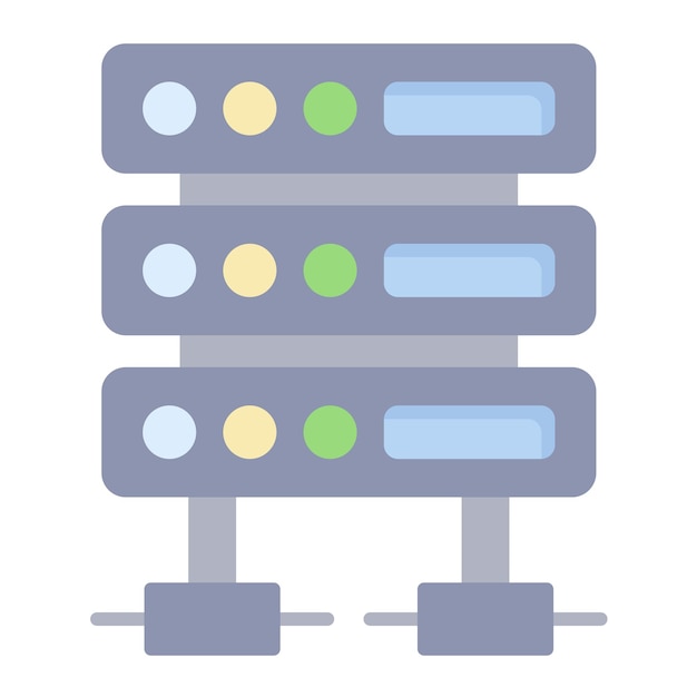 Server Flat Illustration