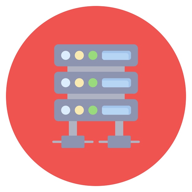 Server Flat Illustration