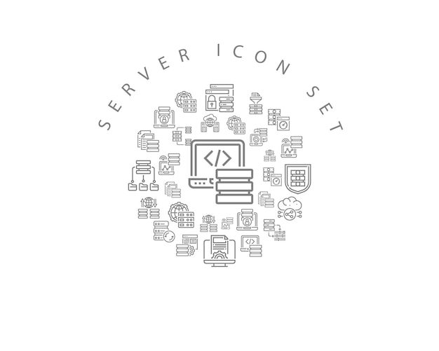 Server icon set design