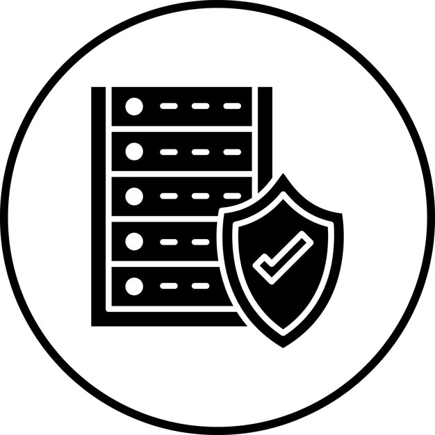 server protection icon vector image can be used for web hosting