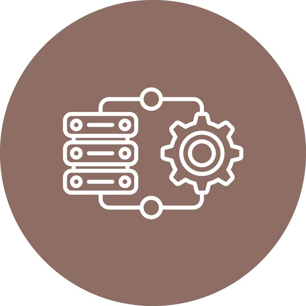 Server Side Engineering icon vector image Can be used for Media Agency