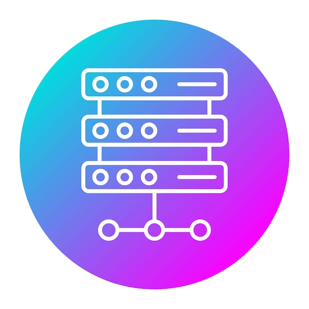 Server vector icon Can be used for No Code iconset