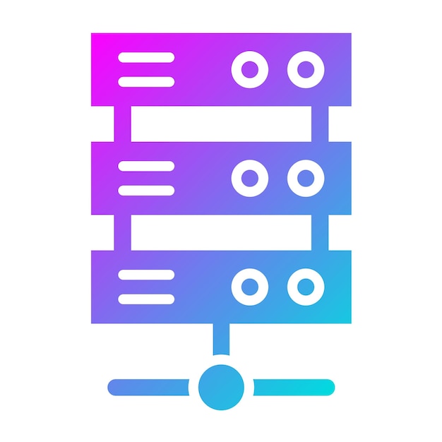 Server Vector Icon Design Illustration