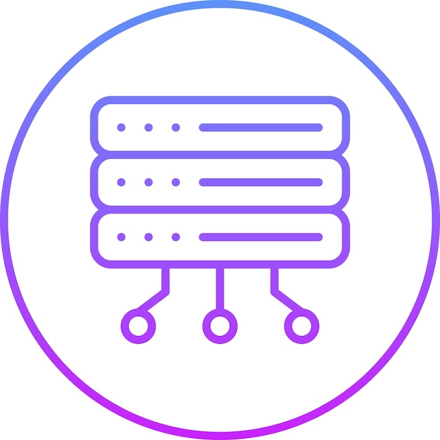 Server vector icon illustration of Computer and Hardware iconset