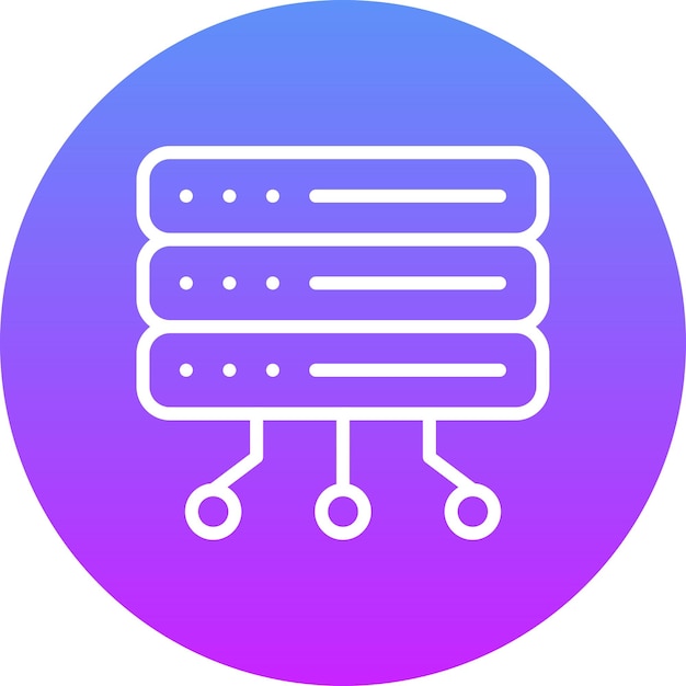 Server vector icon illustration of Computer and Hardware iconset
