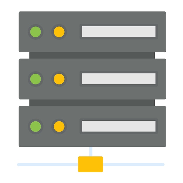 Server Vector Illustration Style