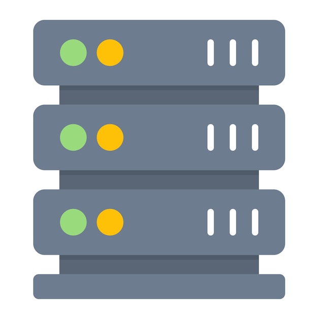 Server Vector Illustration Style