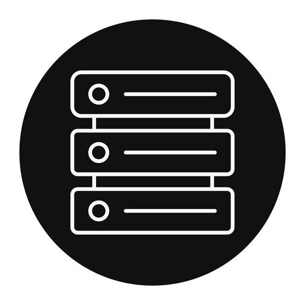 Server Vector Illustration