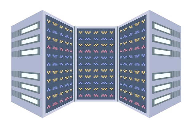 Serverrum databasesystem Server racks Databeskyttelse Internet Security Concept Datacenterikon cloud storage cloud computing Computer Server Hosting ikon computernetværk sikkert og beskyttelse