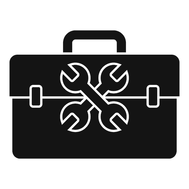 Service center tool box icon Simple illustration of service center tool box vector icon for web design isolated on white background