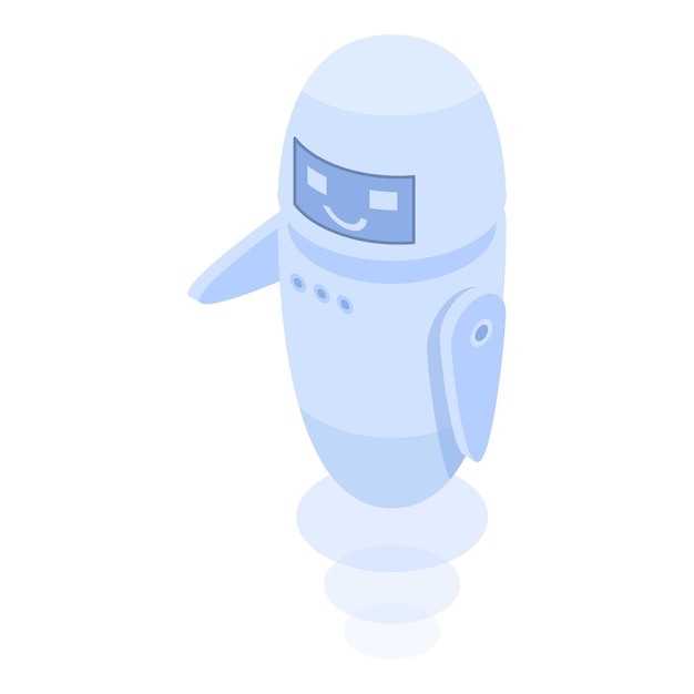 Service chatbot icon Isometric of service chatbot vector icon for web design isolated on white background