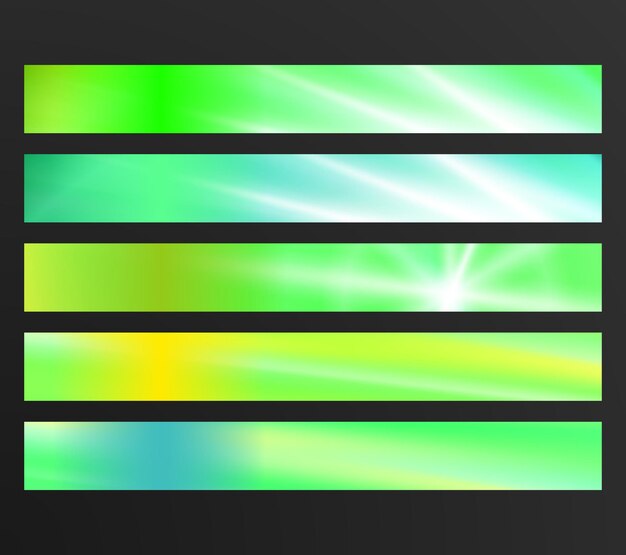 Set Design elements business presentation template Vector illustration horizontal web banners background backdrop abstract mosaic form EPS 10 for web buttons template web site page presentation