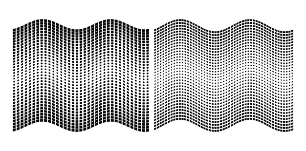 Set Design elements symbol Editable icon Halftone dot pattern on white background Vector illustration eps 10 frame with black abstract random dots for technology big data