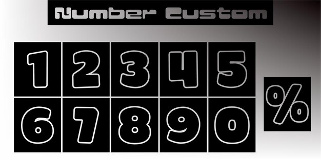 set numbers custom with a variety of the latest models 2