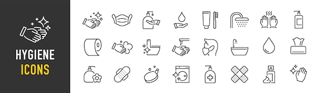 Set of 60 Data Processing web icons in line style Analytics gear network statistic filter diagrams technology Icon collection Vector illustration