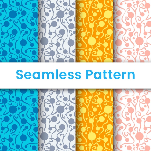 Set of a pattern of colorful circles