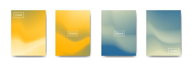 set of abstract background with beautiful gradation color colorful background for poster