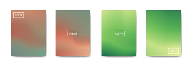 set of abstract background with beautiful gradation color colorful background for poster