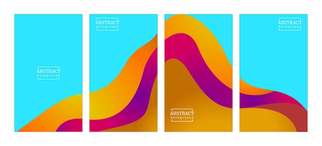 Set of abstract background