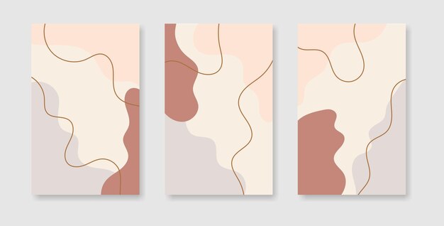 set of abstract creative cover design templates 