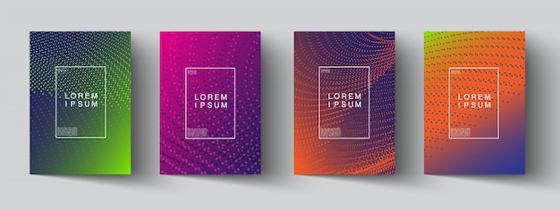 Set of abstract form on cover book.