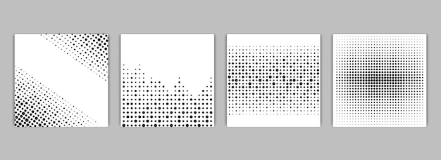 Set of abstract modern backgrounds. Vector