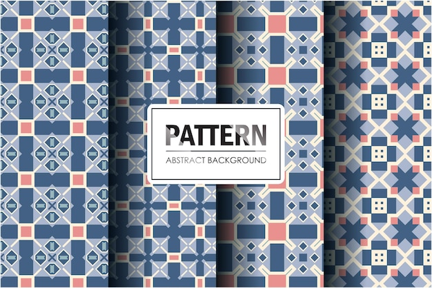 Set of abstract pattern with minimal style