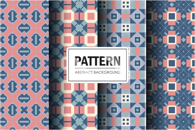Set of abstract pattern with minimal style