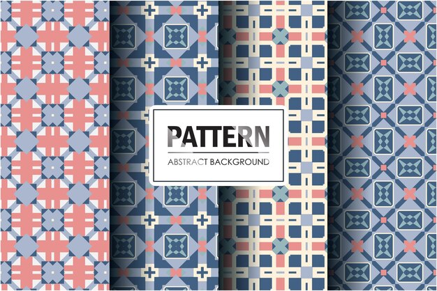 Set of abstract pattern with minimal style