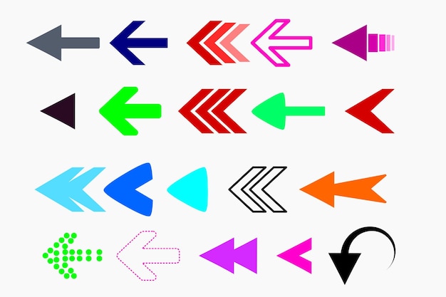 Set of arrows icons