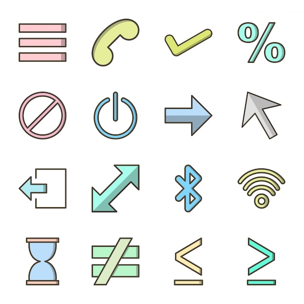 Set of basic elements
