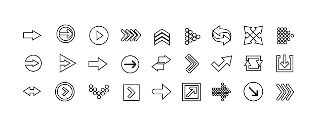 set of black vector arrows arrows icon arrow vector icon arrows vector collection