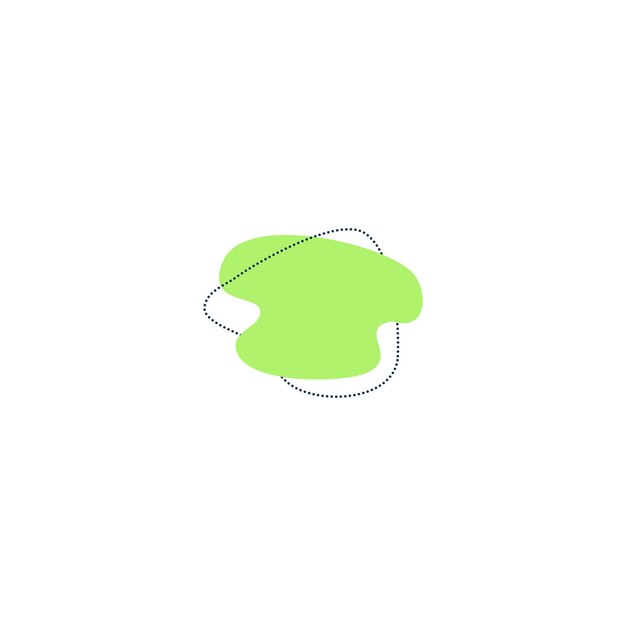set of blob elements set vector art