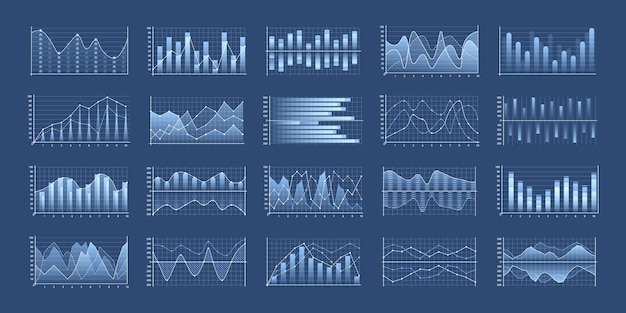 set of business charts and diagram, infographic template flowchart