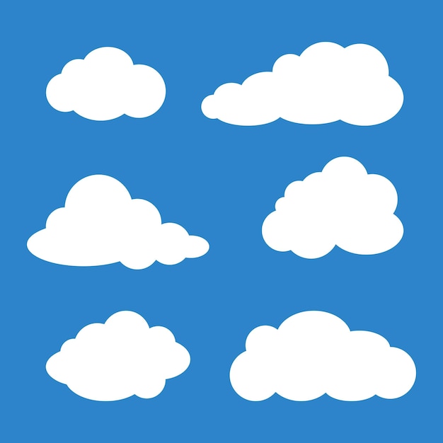 Set of Clouds Illustration